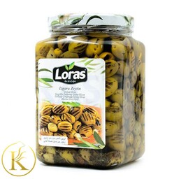 زیتون بدون هسته کبابی گریل شده لوراس (2200 گرم) loras

