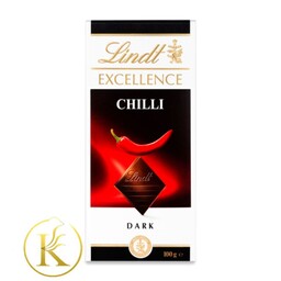 تابلت شکلات لینت با طعم شکلات تلخ فلفلی (100 گرم) lindt

