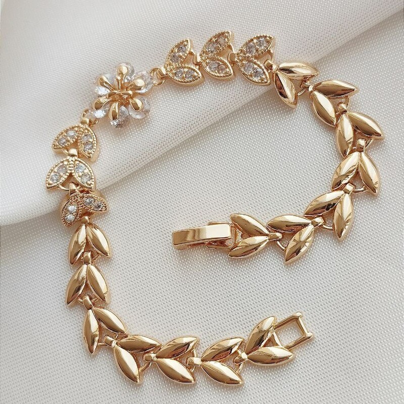 دستبند زنانه - دستبند طرح طلا - دستبند رنگ ثابت جدید 