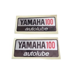 برچسب قاب بغل یاماها 100 مدل Autolube 