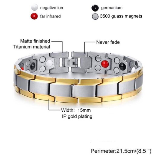 دستبند مغناطیسی کوانتوم 3500 گاوس 4 در 1