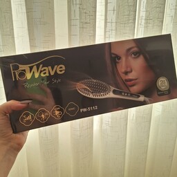 برس حرارتی صاف کننده مو پروویو مدل PW5112 ا Prowave Hair Straighthing Brush

