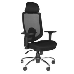 صندلی گردان طبی با پشتی توری مدل مدرن دارای تنظیم ارتفاع ، دسته ، پشت گردن و گودی کمر