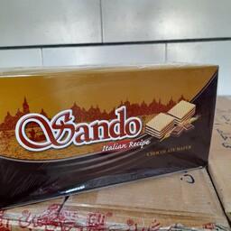 ویفر  شکلاتی  ایتالیایی  ساندو (SANDO)  24  بسته  32  گرمی اورجینال
