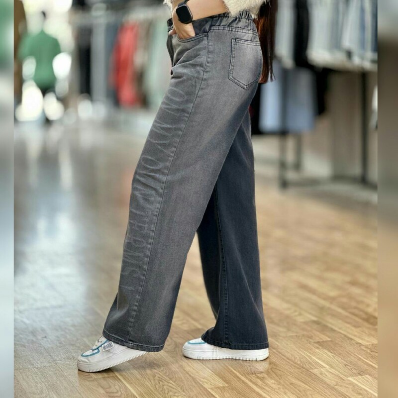 شلوار جین بگ شلوار بگ شلوار جین زنانه سایز 36 تا 46 قد 102 ارسال رایگان 