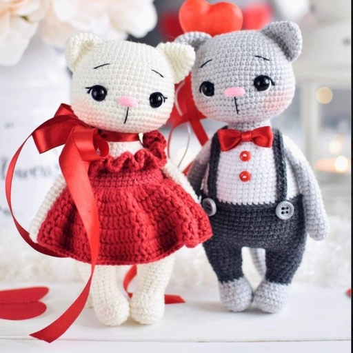 عروسک گربه خانم و آقا (قیمت برای هر عدد میباشد) 