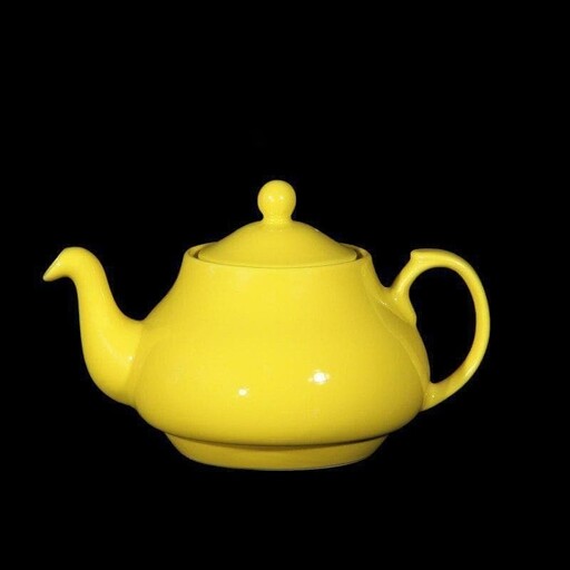 قوری چینی SHEX رویه  و داخل لعابی رنگی در 5 رنگ قرمز،نارنجی،سبز،صورتی،زرد مناسب چای 
