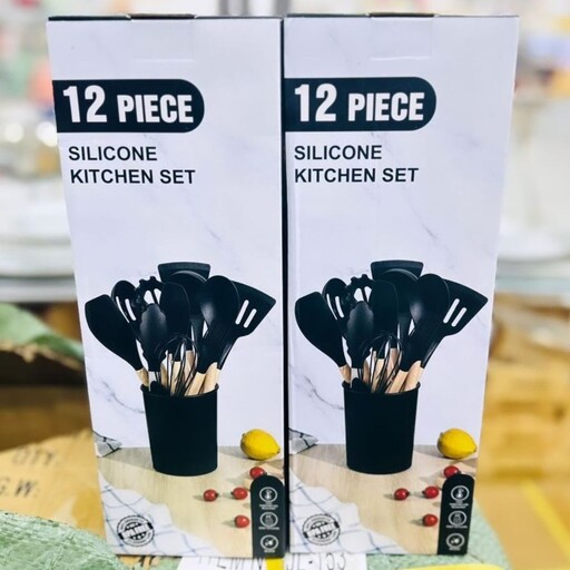 سرویس کفگیر و ملاقه سیلیکونی 12 پارچه Kitchen set