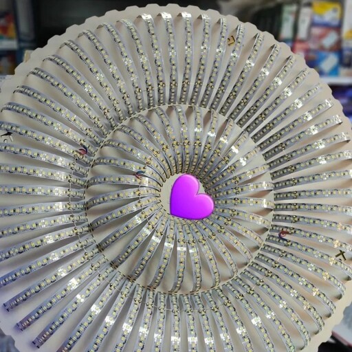 لامپ ال ای دی دست ساز گرد، قطر 60 سانت ،مدار ژاپنی ،260 وات ،فوق العاده کم مصرف و پر نور. 