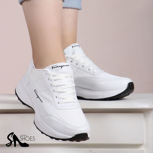 کفش اسپرت دخترانه زیره پیو سبک و راحت  در 2 رنگ سفید و مشکی 
