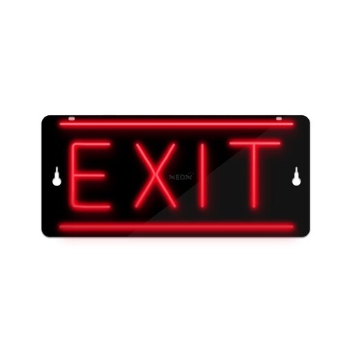 تابلو نئون فلکسی طرح خروج EXIT- کد NEON121 - تابلوسازی رضا