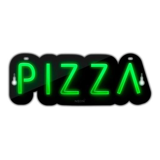 تابلو نئون فلکسی طرح پیتزا pizza- کد NEON122 - تابلوسازی رضا