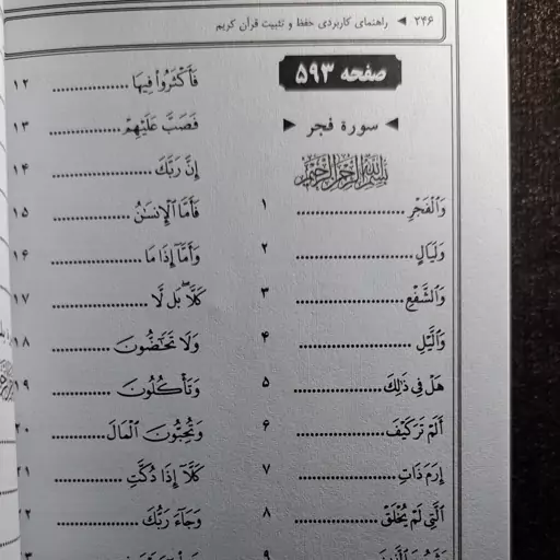 قرآن تثبیت حفظ - قرآن سر آیه - سرآیه های وحی - قرآن سرآیات