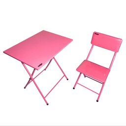 میز  و صندلی ناها ر خوری میزیمو مدل تک نفره  تاشو کد  351(مدل پایه رنگی)