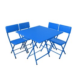 میز و صندلی ناهار خوری میزیمو مدل 4 نفره کد 8351 (مدل پایه رنگی)