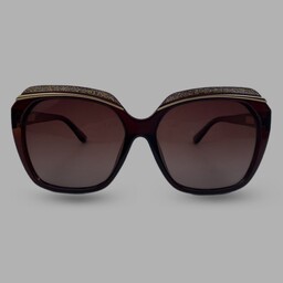 عینک آفتابی زنانه قهوه ای گربه ای برند بولگاری یووی400

