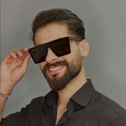 عینک آفتابی مردانه اورجینال قهوه ای برند ysl مستطیلی uv400
