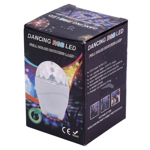 چراغ رقص نور گردان دیسکویی Dancing RGB LED کد 1
