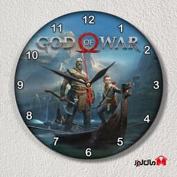 ساعت دیواری فانتزی بازی خدای جنگ 2 (GOD OF WAR)مان لیزر