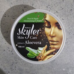 کرم مرطوب کننده دست و صورت اسکایلر مدل Aloevera حجم 150 میلی لیتر