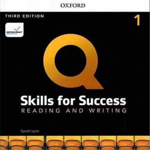 کیو اسکیلز فور ساکسس سایز وزیری  Q Skills for Success Reading and Writing 1 3rd Edition