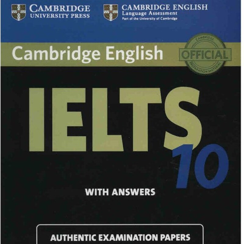 آیلتس کمبریج ده سایز وزیری  Cambridge English IELTS 10