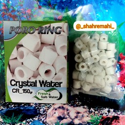  مدیا فیلتر آکواریوم مدیا سرامیک crystal water  بسته 150 گرمی