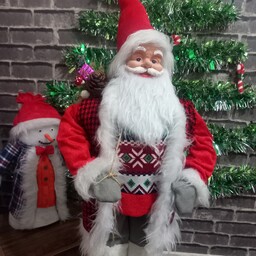عروسک بابانوئل 65 سانت صورت اصلی و اورجینال