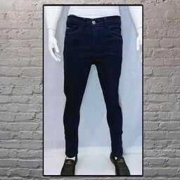 شلوار جین مردانه راسته رنگ سورمه ای ساده