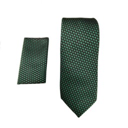 کراوات مردانه طرح دار کد 19 همراه با دستمال جیب ارسال رایگان