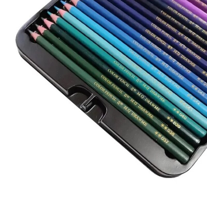 مداد رنگی 72 رنگ ام کیو مدل ارتیست طرح پرنده جعبه فلزی