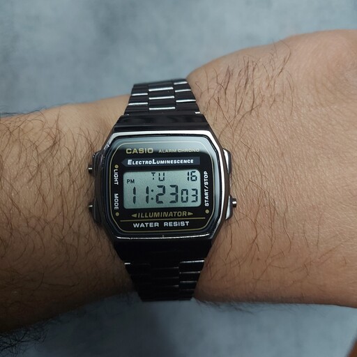 ساعت مردانه کاسیو Casio مشکی ساخت مالزی اصلی