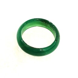 حلقه تمام سنگ عقیق سبز درجه یک کد  1043