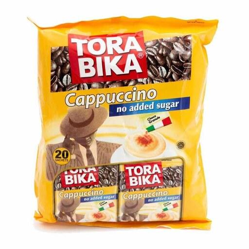 ترابیکا کاپوچینو رژیمی بدون شکر  Tora Bika اصلی بسته 20 عددی
