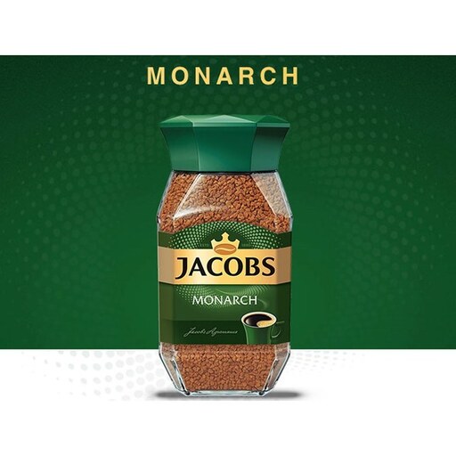 قهوه فوری جاکوبز Jacobs سبز  مونارک اصلی شیشه 200 گرمی