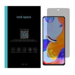 گلس ضدضربه حریم خصوصی(ضدفضولی) مخصوص گوشی  شیائومی redmi note 11 pro 4G برند راک اسپیس