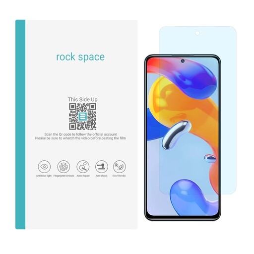 گلس ضدضربه آنتی بلو مخصوص گوشی شیائومی redmi note 11 pro 5g برند راک اسپیس  