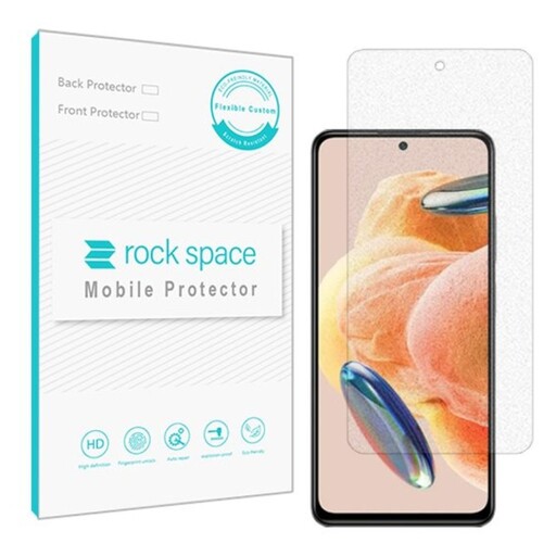 گلس ضدضربه مات مخصوص شیائومی Redmi Note 12 Pro 4G برند راک اسپیس   