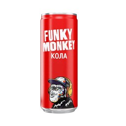 نوشیدنی انرژی زا فانکی مانکی کولا کلاسیک 330 میل funky monkey

