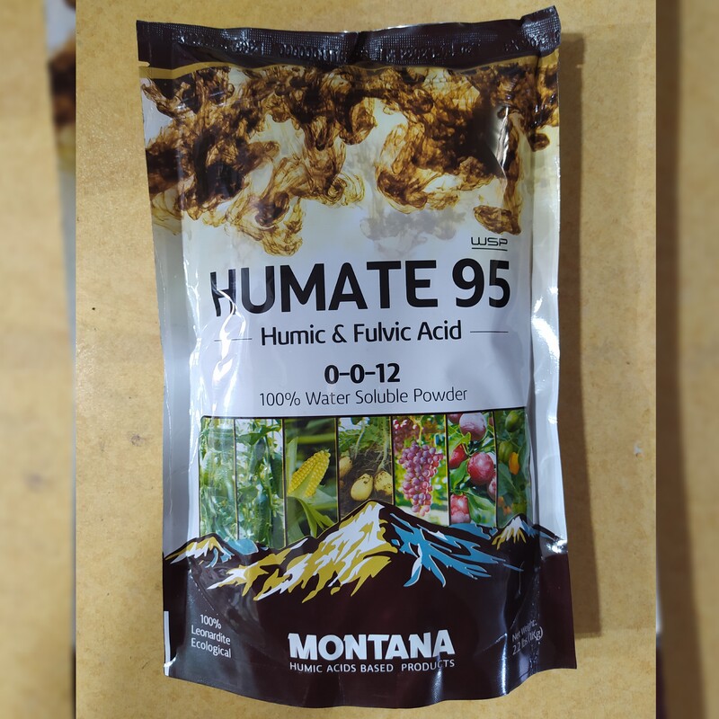 کود هیومیک اسید آمریکایی مونتانا هیومیت 95 پودری MONTANA HUMATE 95 با وزن 1 کیلوگرم 