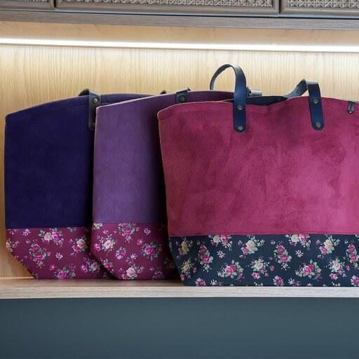 کیف زنانه دوشی، جادار  ، سبک، مقاوم ، با رنگبندی و طر ح های متنوع، قابل شستشو