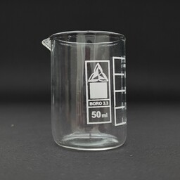 بشر آزمایشگاهی شیشه ای پیرکس 50 میلی لیتری (سی سی)