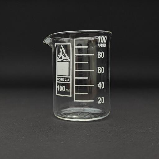 بشر آزمایشگاهی شیشه ای پیرکس 100 میلی لیتری (سی سی)
