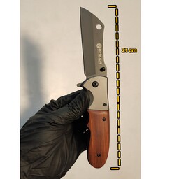 چاقو جیبی مسافرتی بوکر ساطوری دارای گیره کمری 