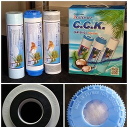 پک فیلتر وارداتی(مرحله 1،2،3)برند سیسیکا CCK با حک made in TAIWAN دستگاه تصفیه آب(ارسال رایگان)