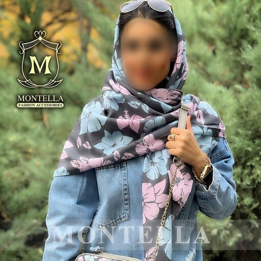 ست کیف و شال زنانه رنگ صورتی ست کیف و روسری زنانه گلدار روسری نخی صورتی .mo261