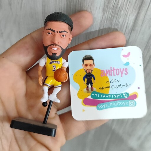 اکشن فیگور بسکتبالیست آنتونی دایویس برند ساکروی anthony davis soccerwefigure