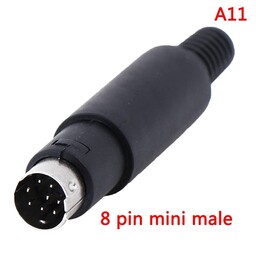 سوکت (فیش) هشت پین  Mini Din 8pin با کیفیت