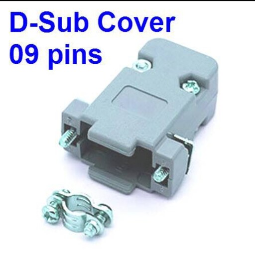 سوکت (فیش) D-SUB 9 pin 
(کاور به همراه کانکشن فلزی 9 پین )