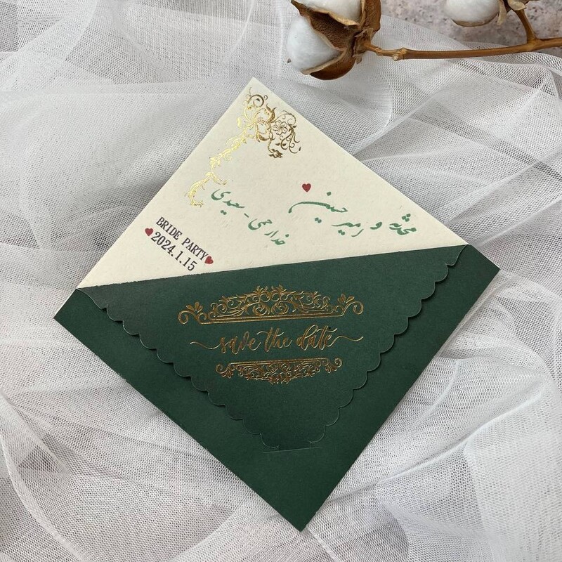 کارت عروسی 100 عددی با چاپ رنگی و کیفیتی بی نظیر طرح کد245
